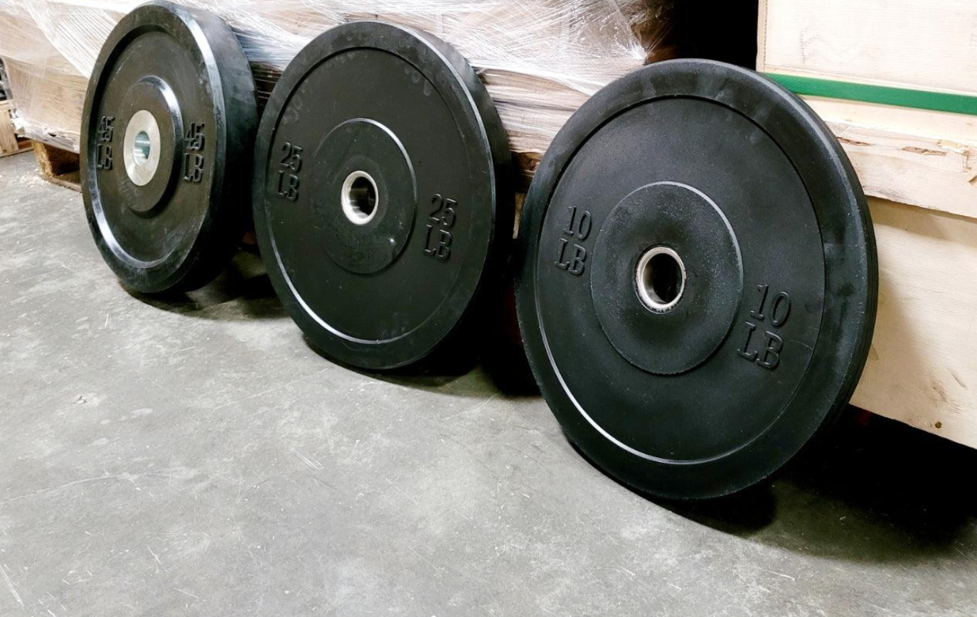 Muscle D Rubber Bumper Plates - CLOSEOUT