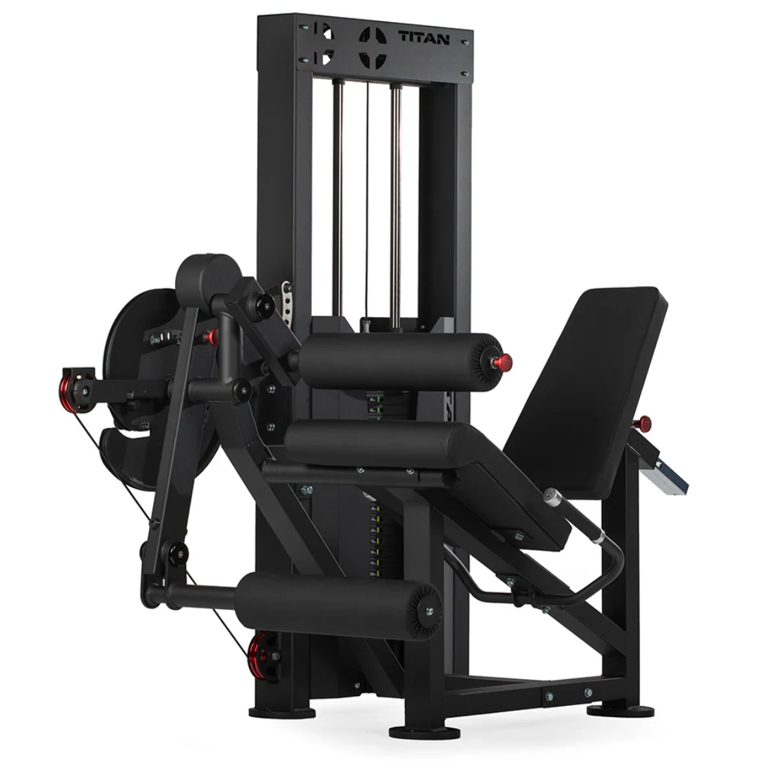 Titan Selectorized Leg Extension and Curl Machine
