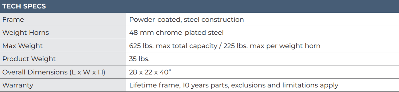 VIsion Fitness Weight Plate Tree
