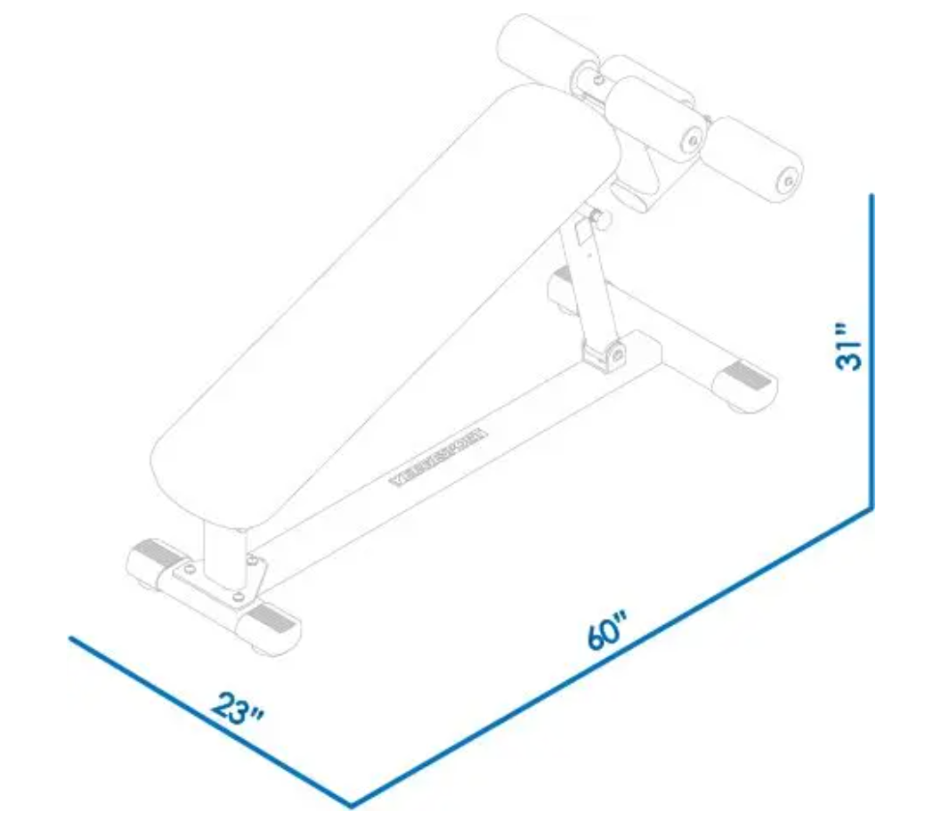 BodyKore Adjustable Decline Bench