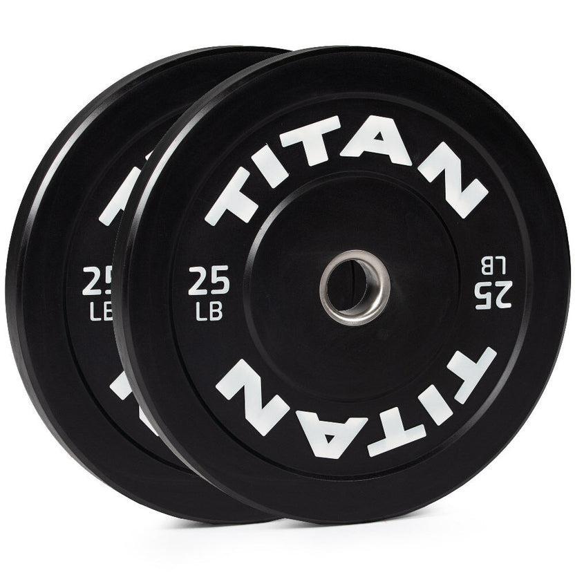 Titan Fitness LB Economy Black Bumper Plates