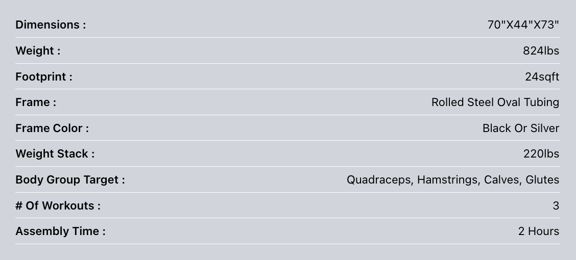 BodyKore Seated Leg Press