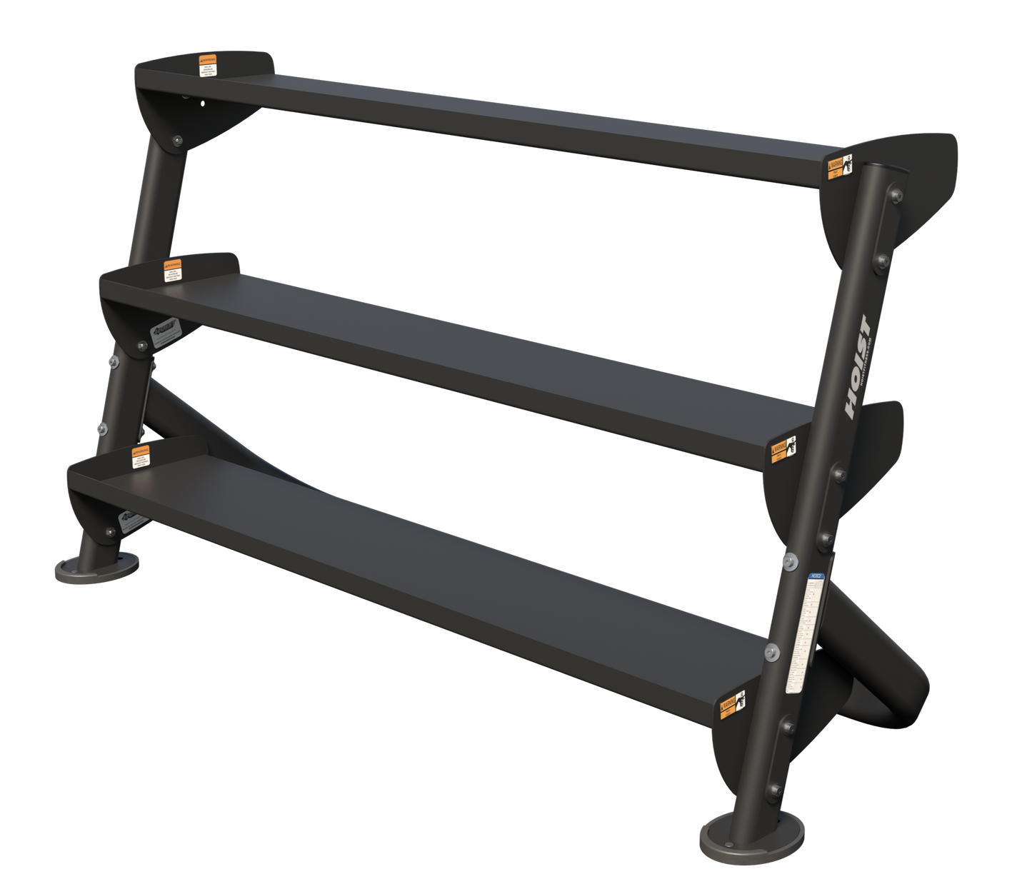 Hoist HF-5461 60" Dumbbell Rack with 3rd Tier Tray