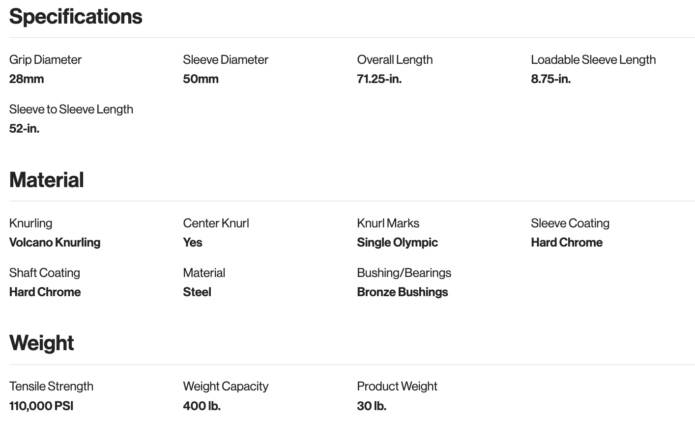 Titan Elite Series Rackable EZ Curl Bar
