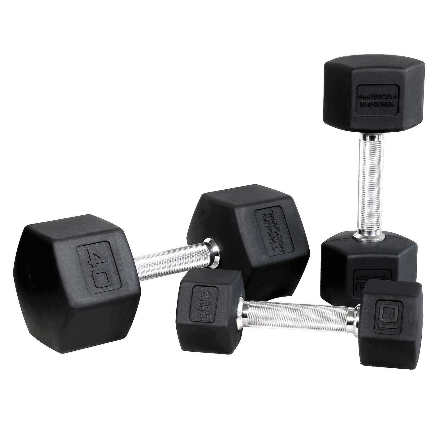 American Barbell Rubber Hex Dumbbells - CLOSEOUT