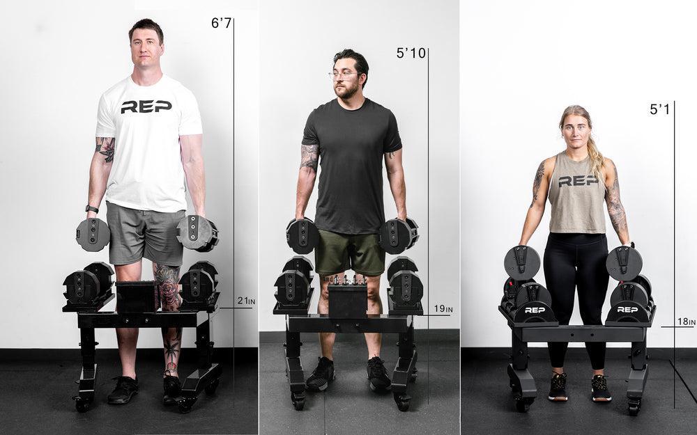 REP Adjustable Dumbbell Stand
