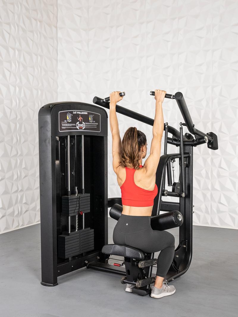 Muscle D Elite Selectorized Lat Pulldown Machine