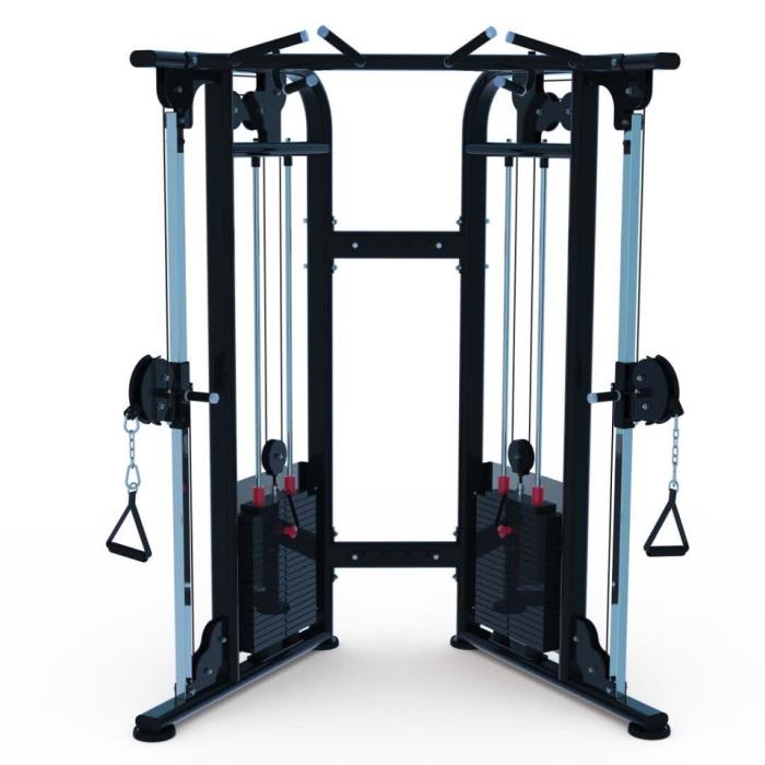 Muscle D Megatron 88" Dual Adjustable Pulley (Black)