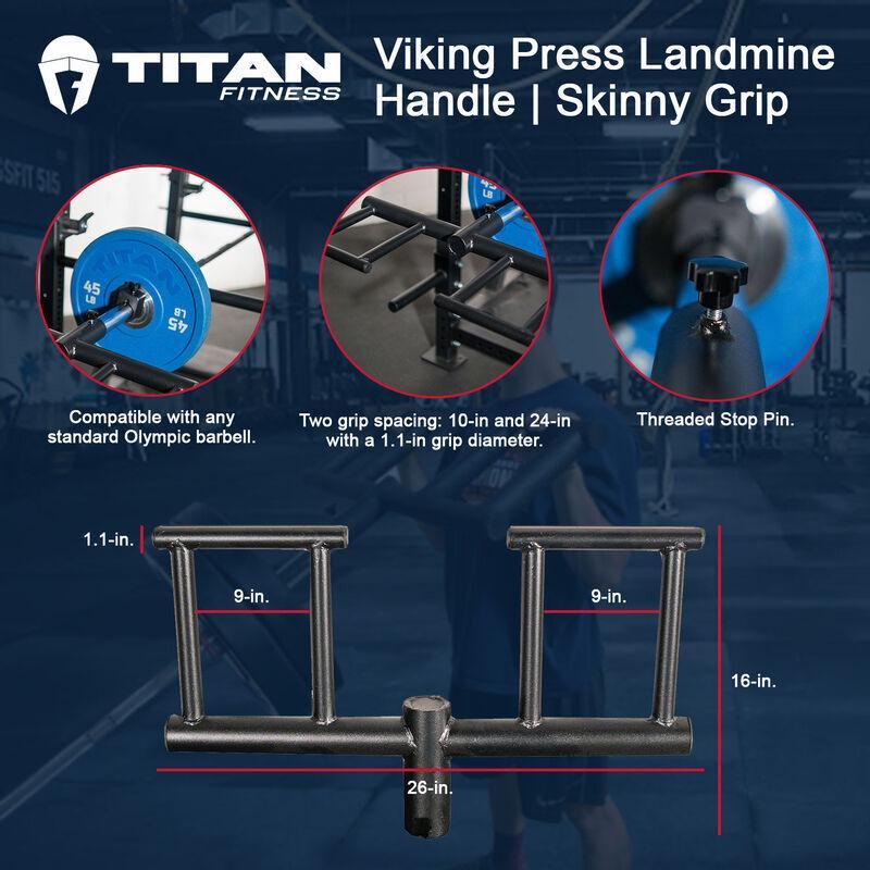 Titan Skinny Neutral Grip viking Press Landmine Handle