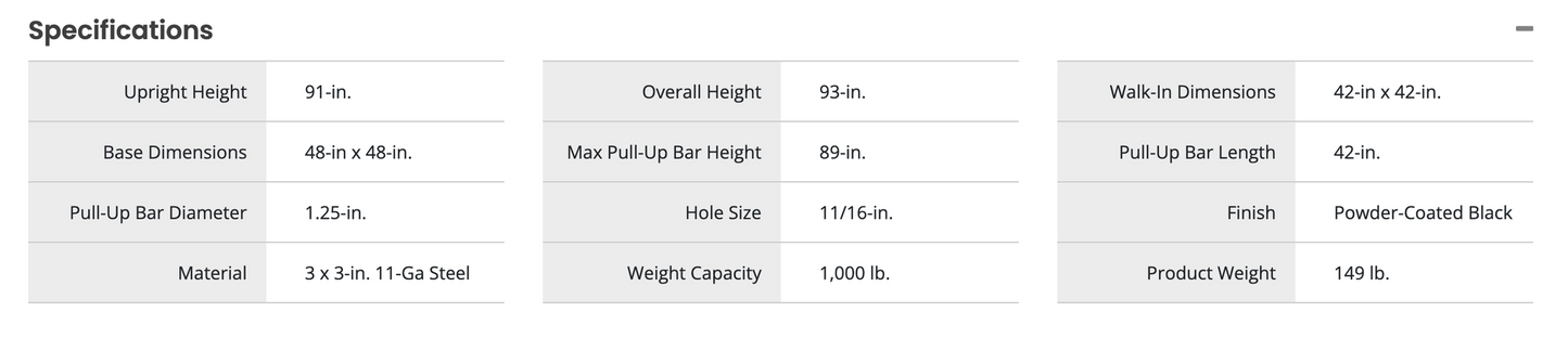 Titan X-3 Series Tall Squat Stand