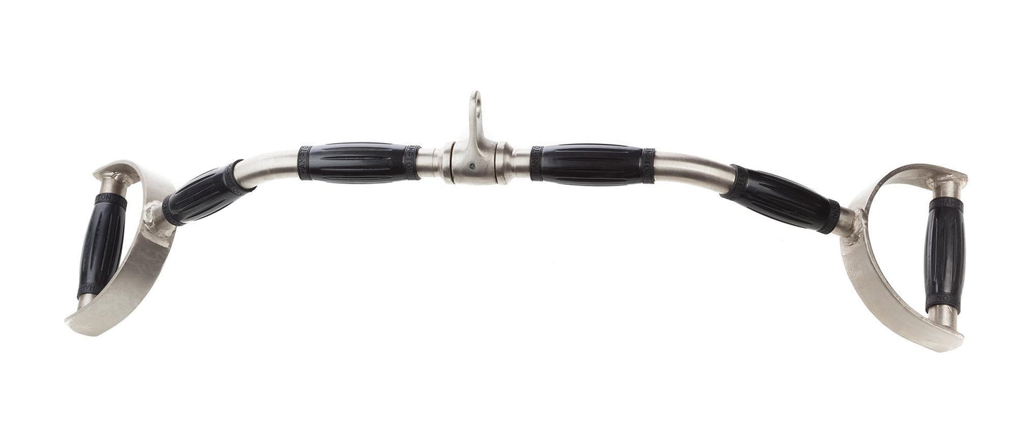 Hampton Fitness 34" Chrome Pro Style Lat Bar w/ Urethane Ergo Grips