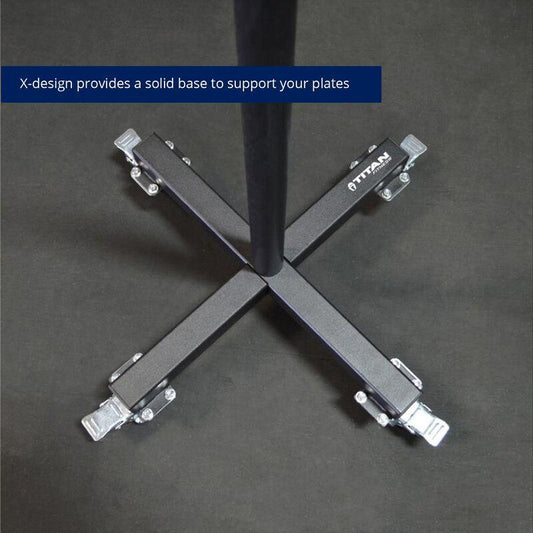 Titan Vertical Weight Plate Storage with Wheels