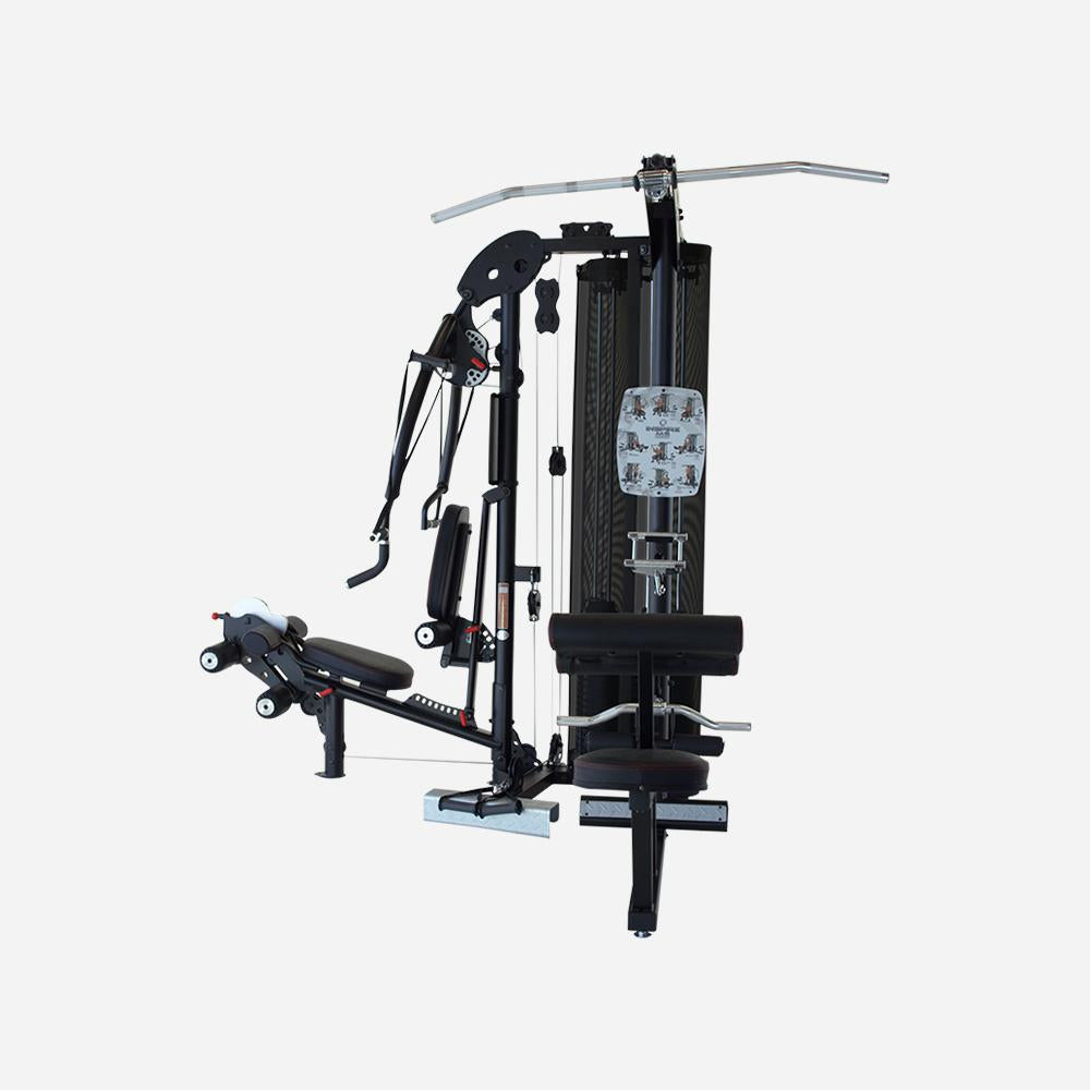 Multi gym with online leg press