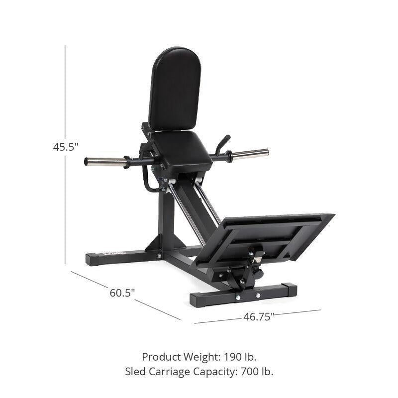 Titan Plate Loaded Linear Hack Squat Machine