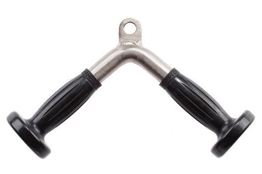 Hampton Fitness Triceps Press-Down Chrome Bar w/ Urethane Ergo Grips