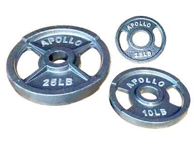 Apollo Grey Olympic Grip Plate (45lb Pair)