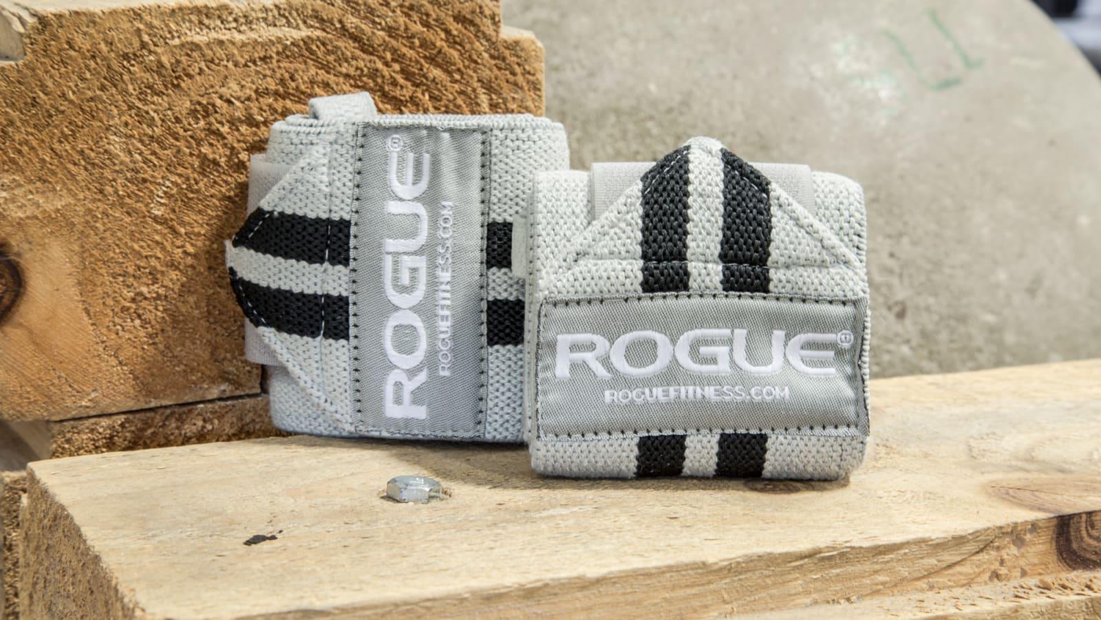 Rogue Fitness Fascia Polso GRIGIO – Supporto Regolabile Con Stecca Rimovibile (Taglia S)