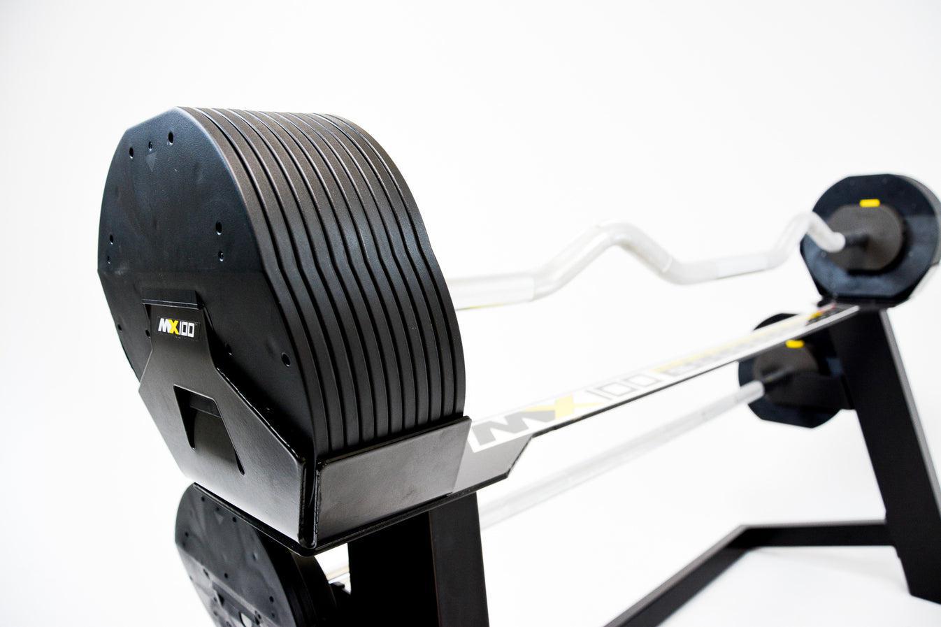 MX100 Rapid Change Adjustable Barbell/Curl Bar System