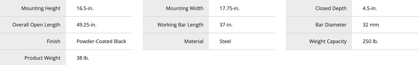 Titan Pop Out Pull Up bar