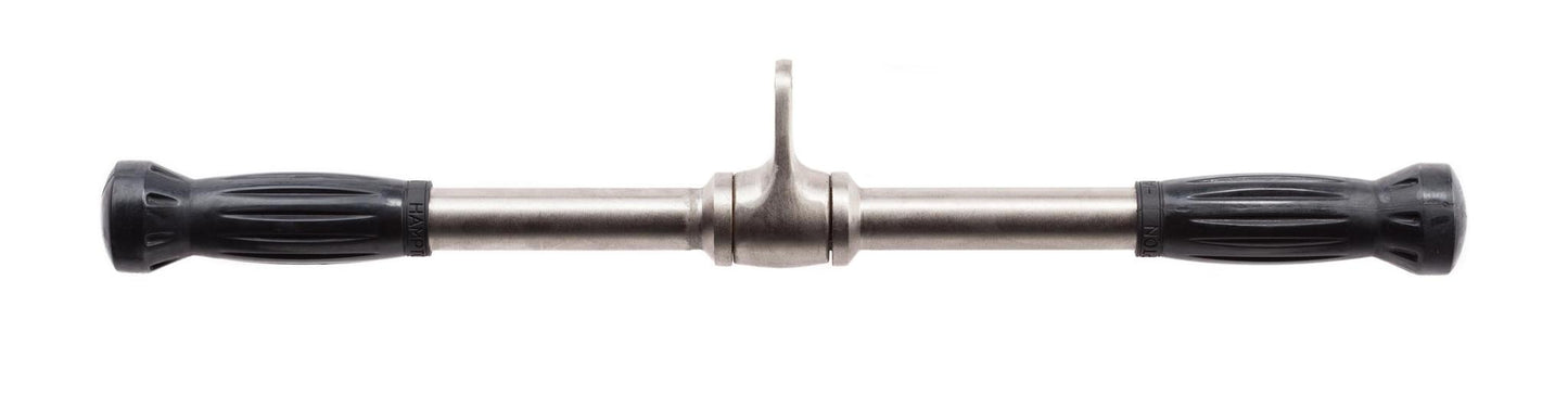 Hampton Fitness 20" Chrome Straight Bar w/ Urethane Ergo Grips