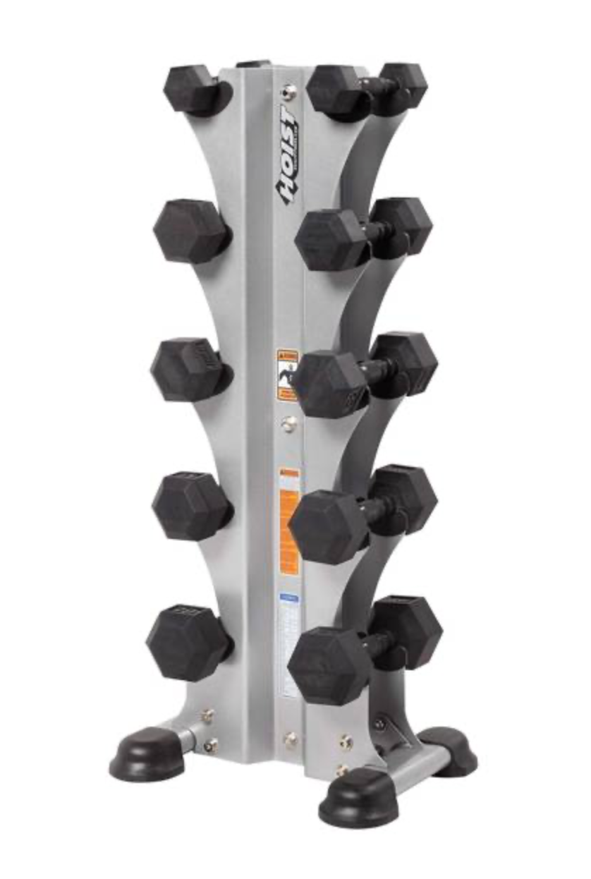 Hoist HF-5459 5-Pair Vertical Dumbbell Rack (Dumbbells not included)
