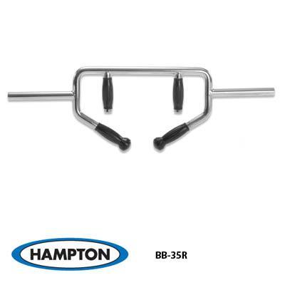 Hampton Fitness BEEFY BAR | Tri-Trap Bar w/ 4 Ergonomic Urethane Grips