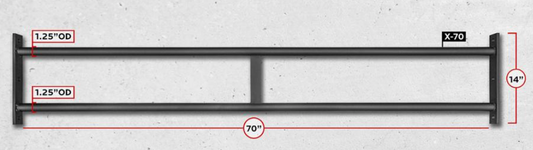 Rogue X-70 Long Crossmember (Parallel)