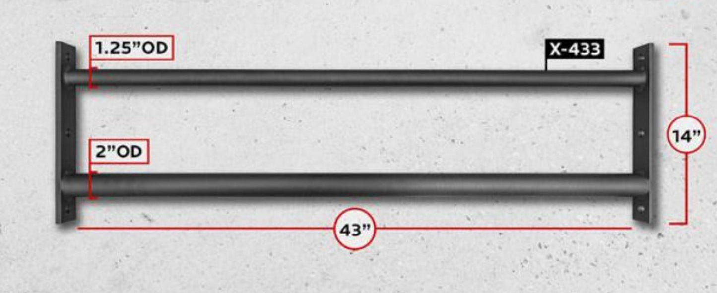 Rogue 43" Fat/Skinny Pull Up Bar