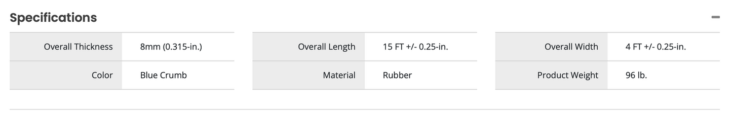 Titan Rubber Gym Flooring (Blue Crumb)