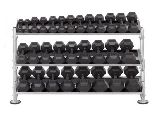 Hoist HF-5461 60" Dumbbell Rack with 3rd Tier Tray