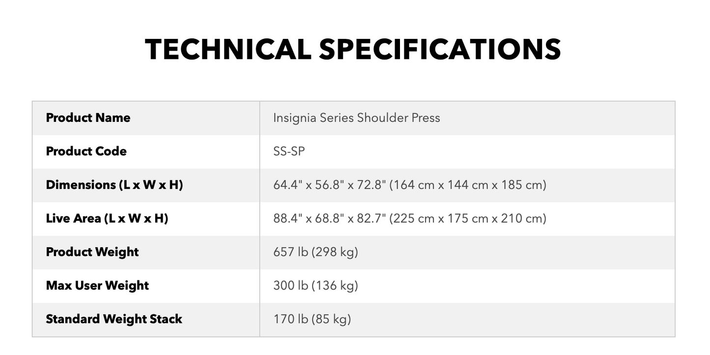 LifeFitness Insignia Shoulder Press