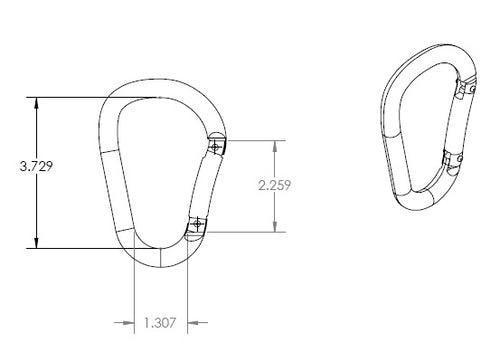 Jumbo Aluminum Snap Hook