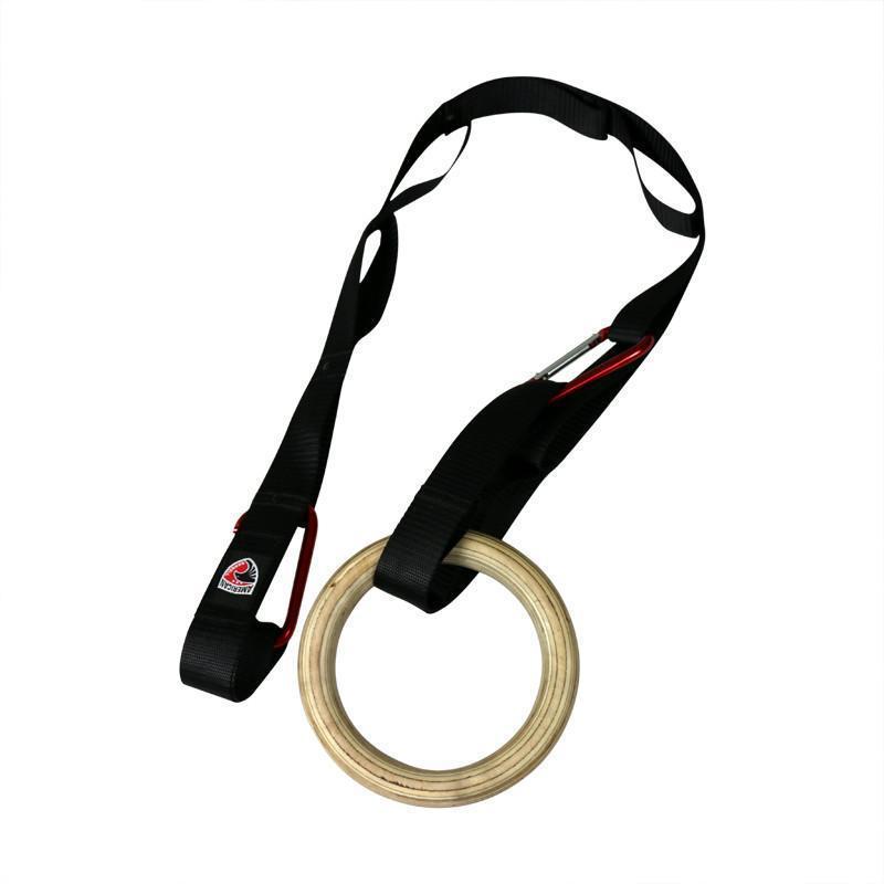 American Barbell Wood Gym Rings with Straps - CLOSEOUT