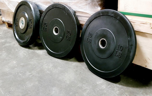 Muscle D Rubber Bumper Plates - CLOSEOUT