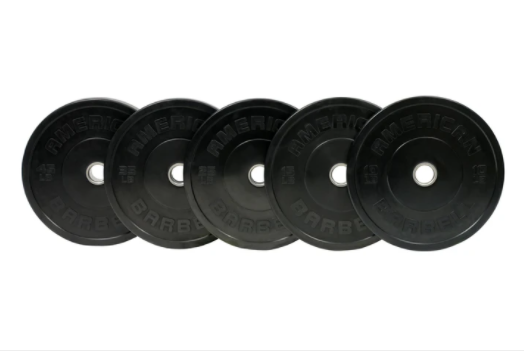 American Barbell Black Sport Bumper Plates - CLOSEOUT