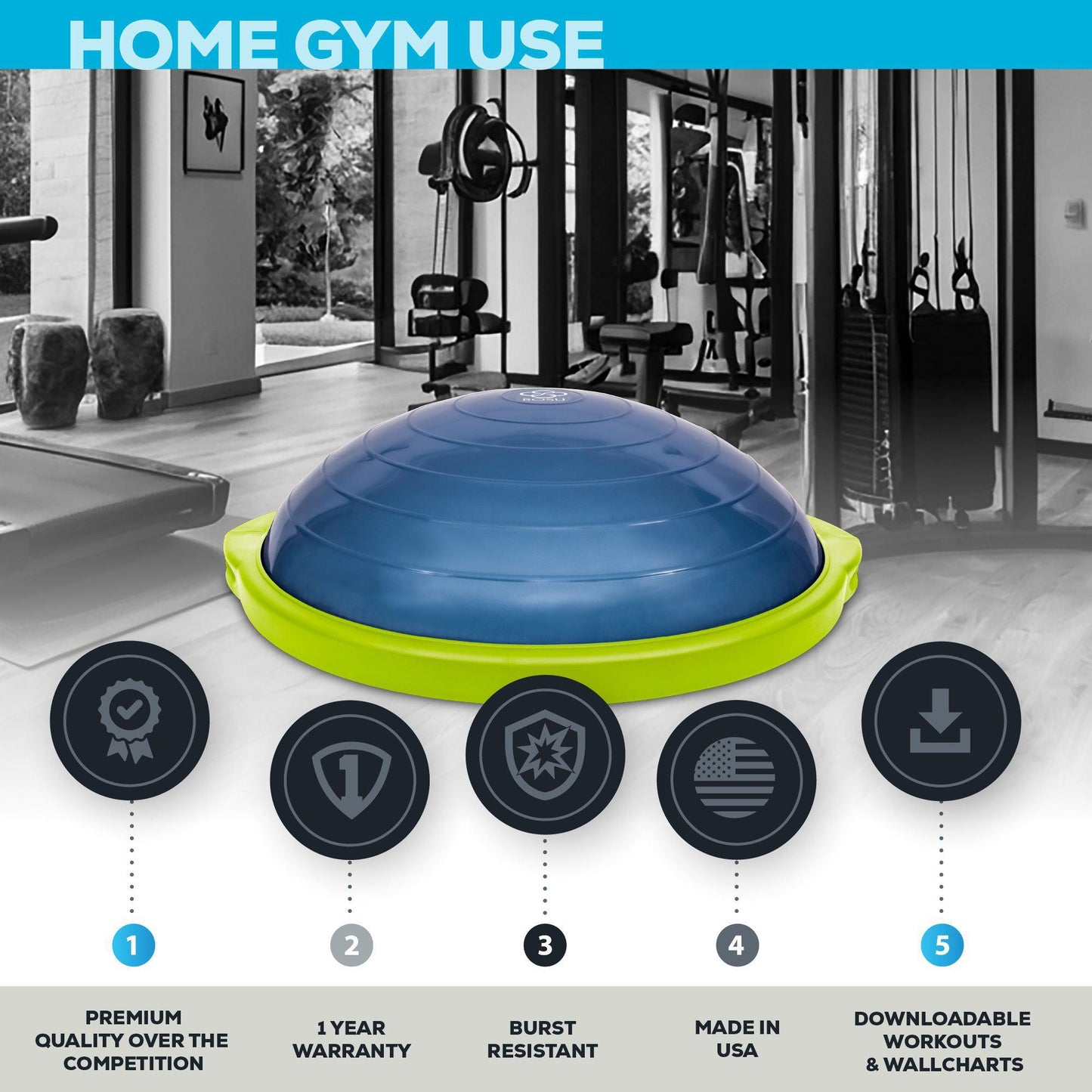 BOSU Sport 50cm Balance Trainer (Travel Size)