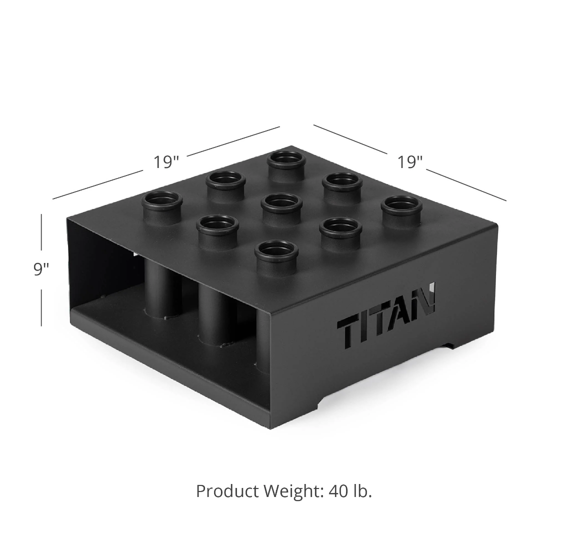 TItan 9 Bar Vertical Storage Rack