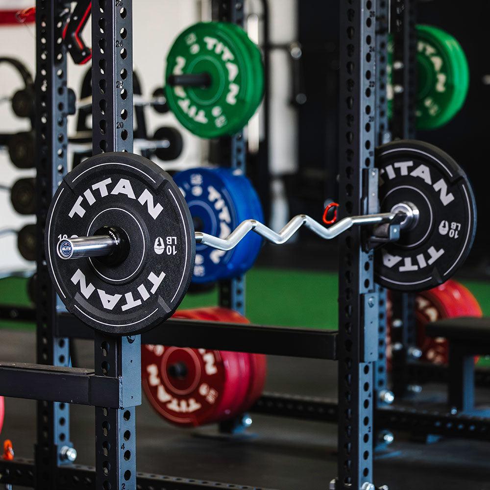 Titan Elite Series Rackable EZ Curl Bar