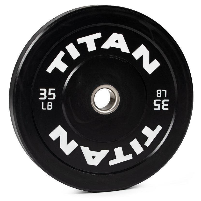 Titan Fitness LB Economy Black Bumper Plates