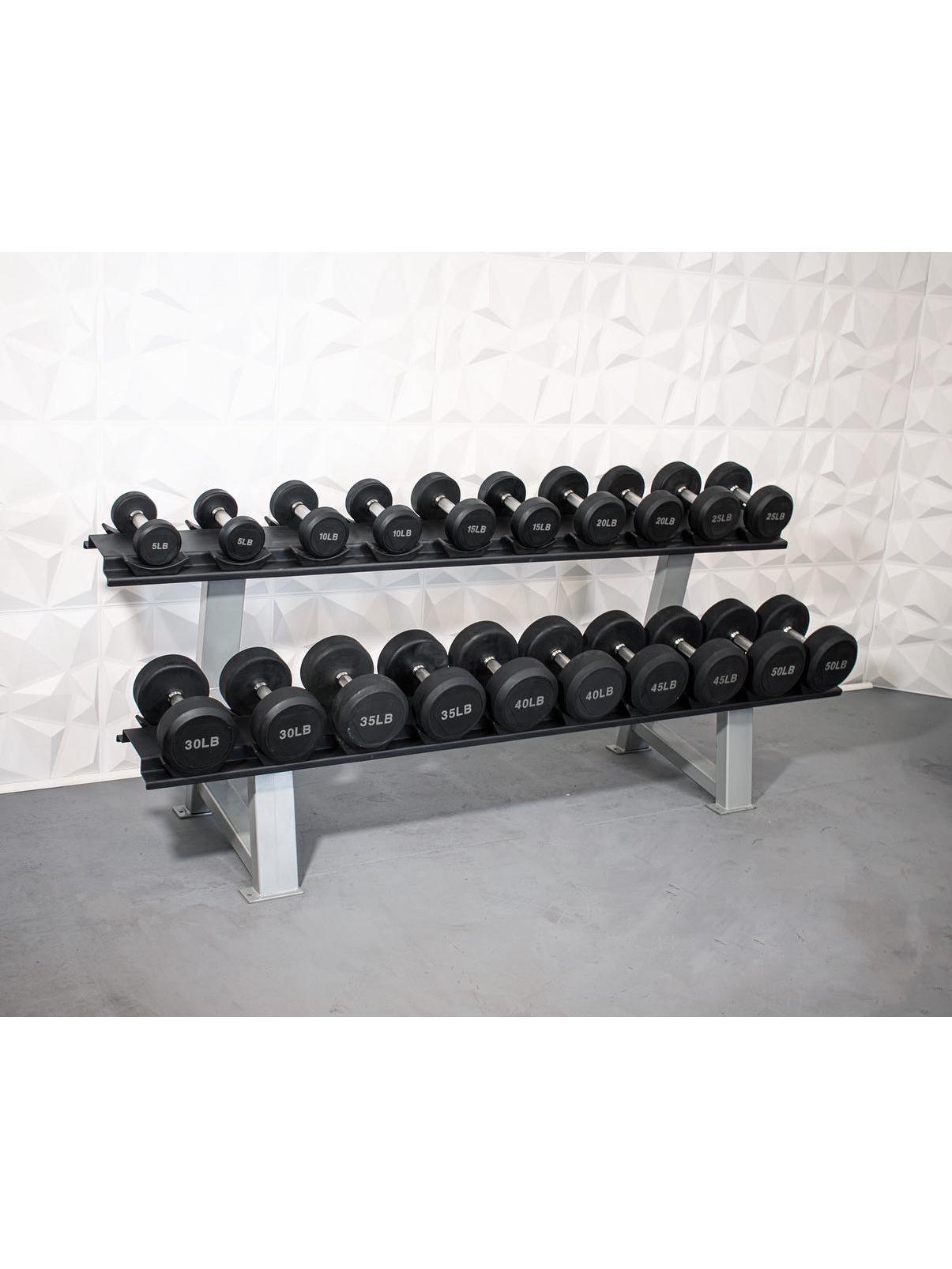 Muscle D Pro Round Rubber Dumbbell Sets