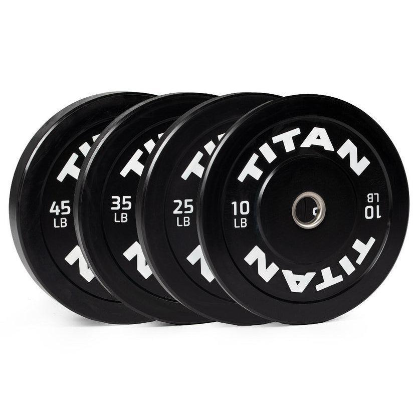 Titan Fitness LB Economy Black Bumper Plates