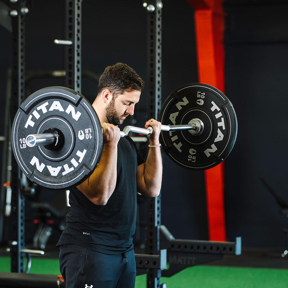 Titan Elite Series Rackable EZ Curl Bar