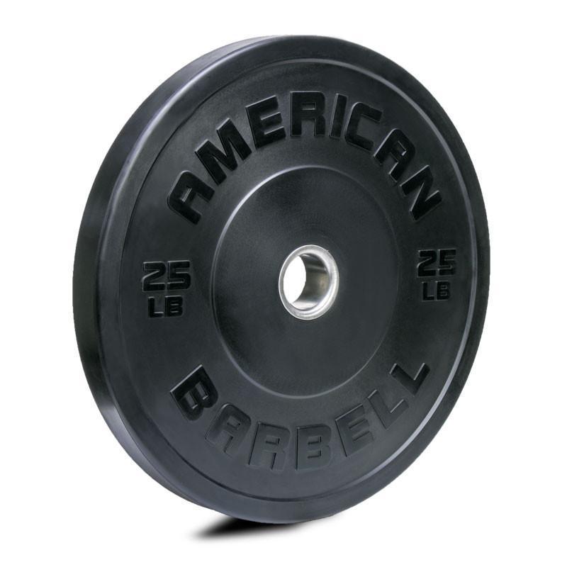 American Barbell Black Sport Bumper Plates - CLOSEOUT