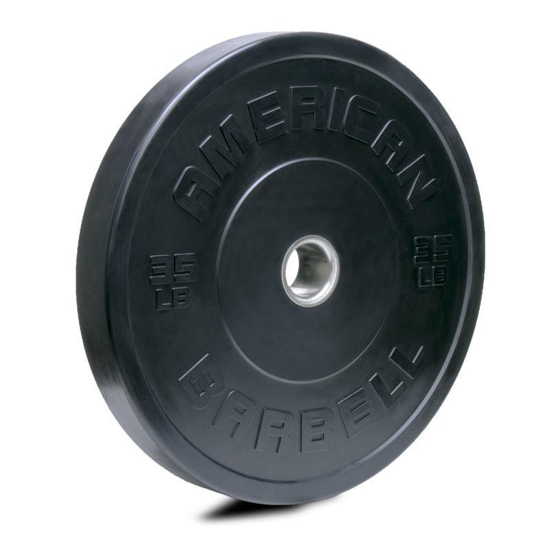 American Barbell Black Sport Bumper Plates - CLOSEOUT