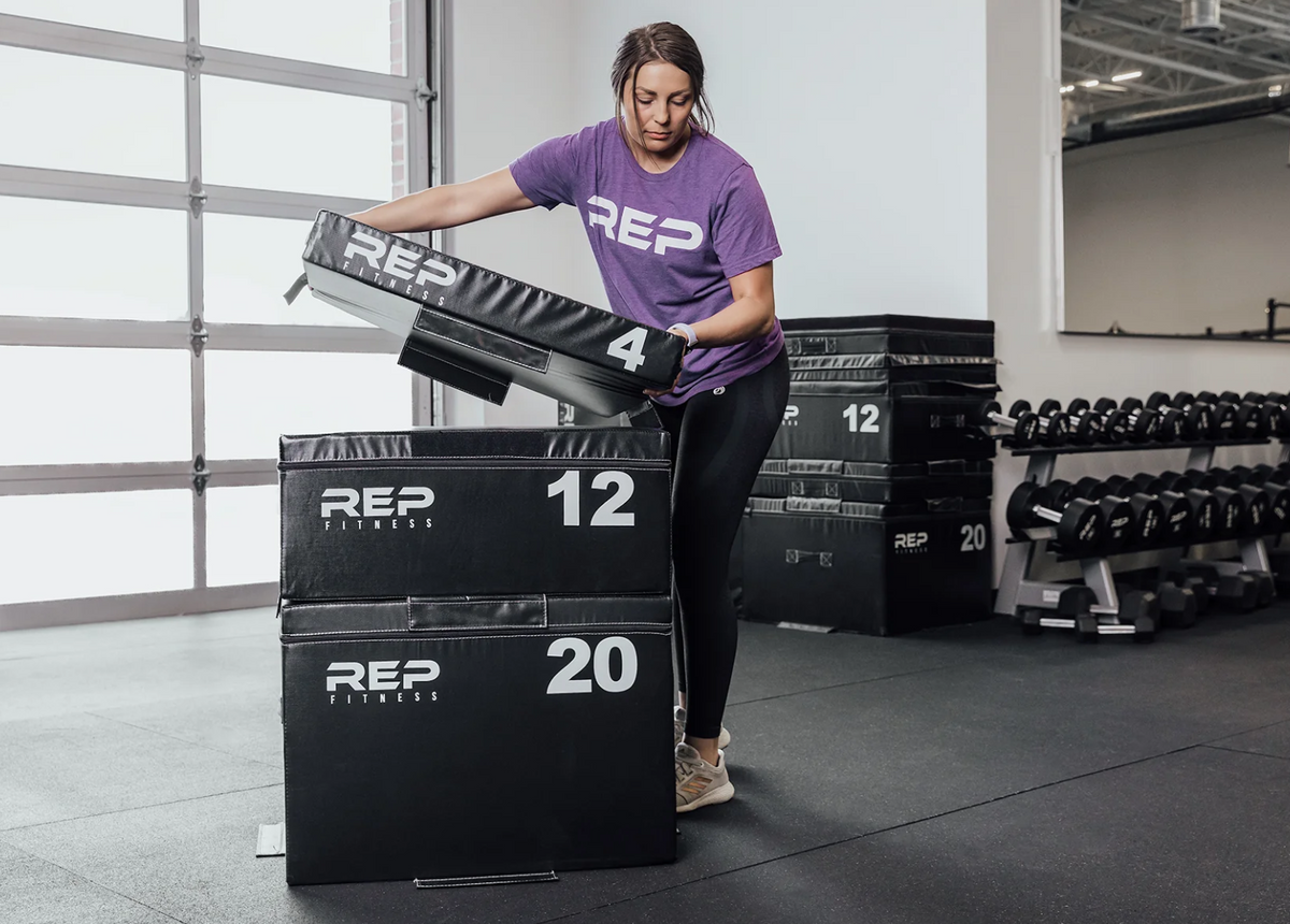 Build Rep Box's REP Fitness Stackable Soft Foam Plyo Boxes (Full Set) – Total Fitness USA