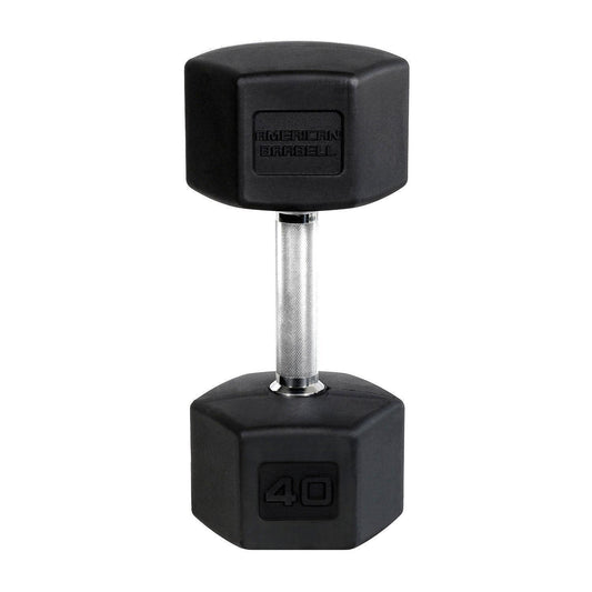 American Barbell Rubber Hex Dumbbell (Single) - CLOSEOUT