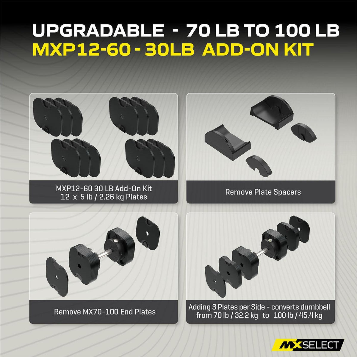 MX70 Evolution Series Rapid Change Dumbbells