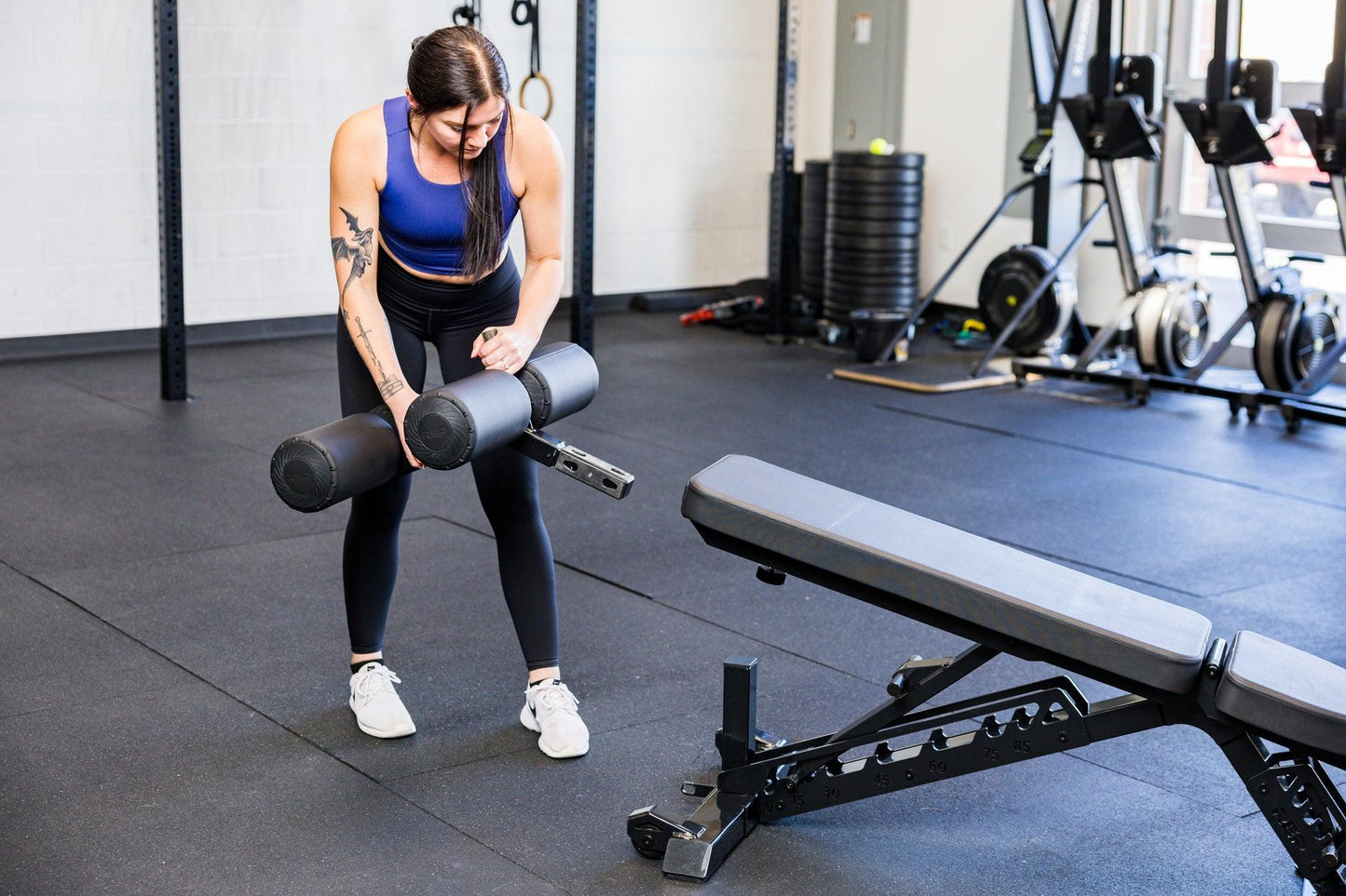 REP Adjustable Bench Leg Roller Attachment 2.0