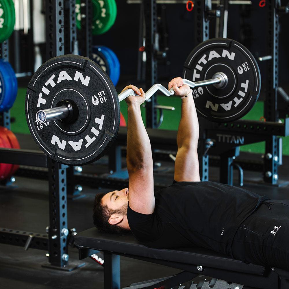 Titan Elite Series Rackable EZ Curl Bar