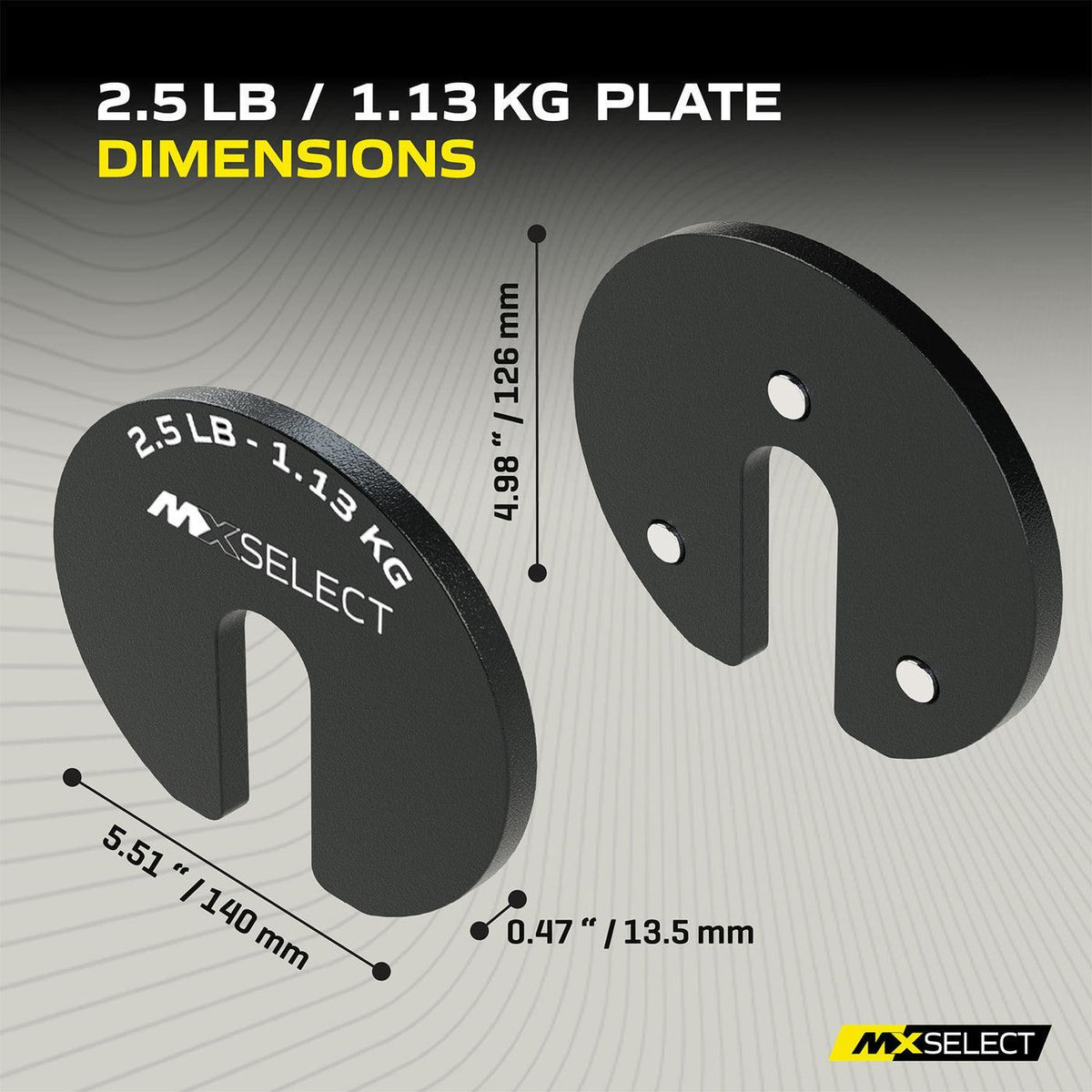 MX EVO Micro Weight Plates (4 x 2.5lb)